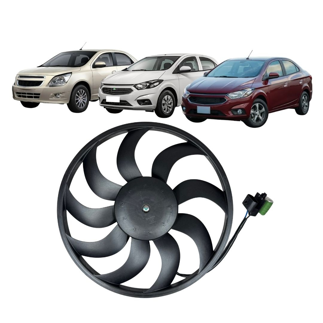 Ventoinha do Radiador Eletroventilador 12v Para Chevrolet Cobalt 1.4 Onix Prisma Spin Sonic Tracker 300W Gauss