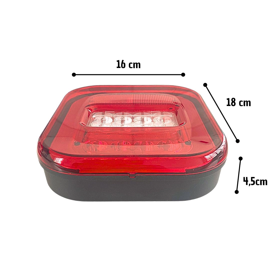 Lanterna Traseira FULL LED Universal Marmitao NIX Direita Lanterna Traseira FULL LED Universal Marmitao NIX Direita
