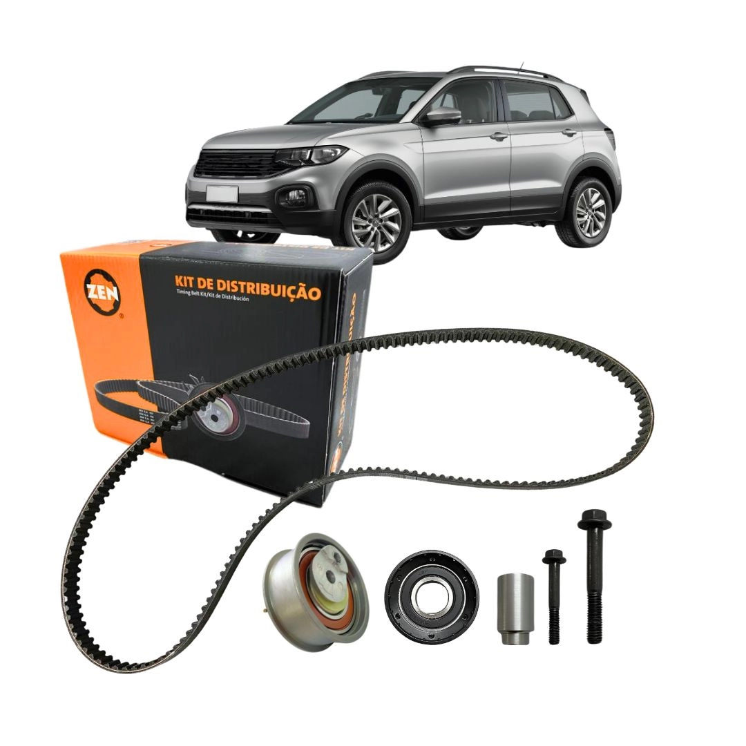 Kit Polia Tensor Correia Dentada Para TCross 1.0 TSI Após 18 Kit Polia Tensor Correia Dentada Para TCross 1.0 TSI Após 18