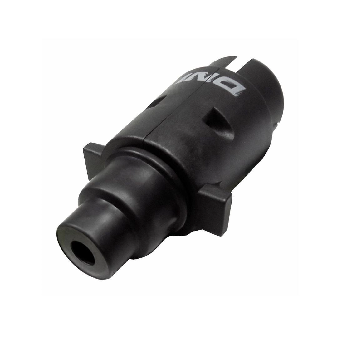 Tomada Elétrica Carretinha Caminhão Reboque Conector Macho 6 Polos Bivolt 12v/24v Nylon DNI 8380