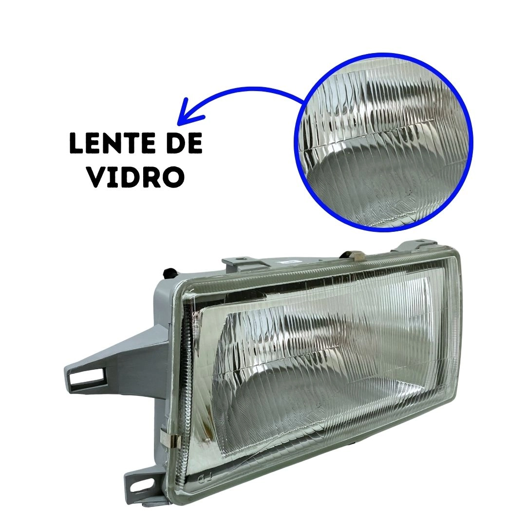 Farol Principal Para Fiat Uno Fiorino 91 a 04 Vidro Esquerdo Farol Principal Para Fiat Uno Fiorino 91 a 04 Vidro Esquerdo