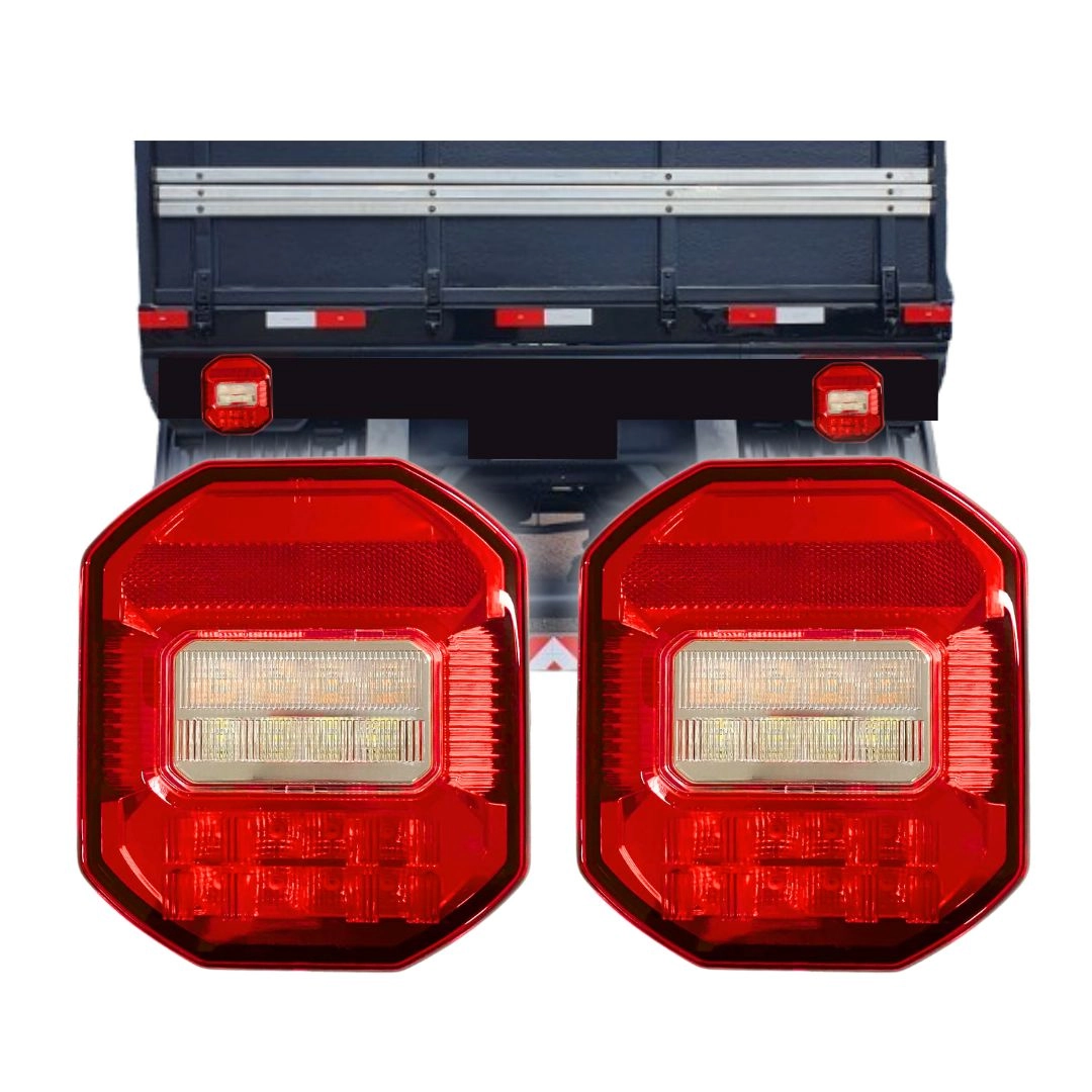 Par Lanterna Marmita Ford Cargo Vw Constellation Jeep LED Par Lanterna Marmita Ford Cargo Vw Constellation Jeep LED