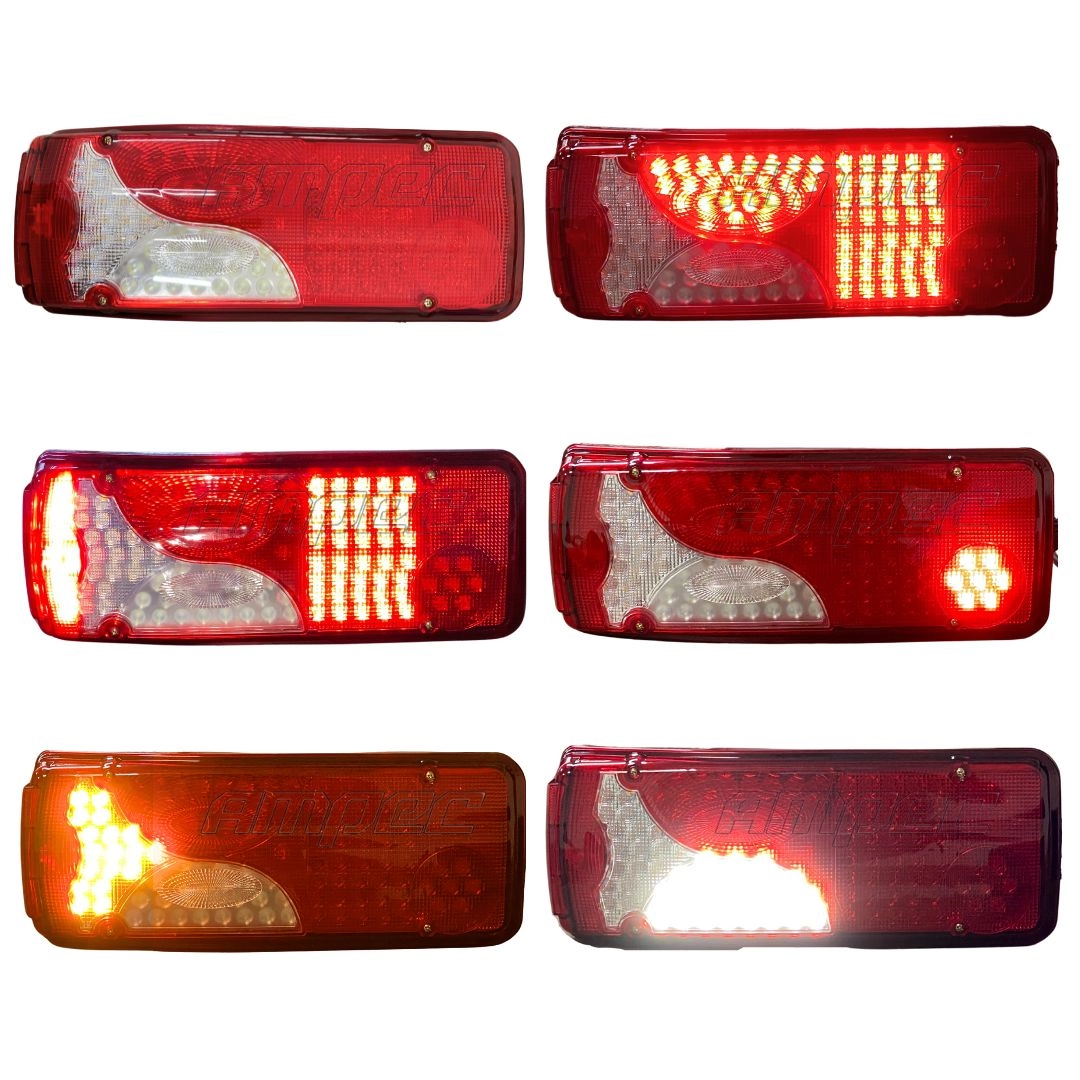 Lanterna Traseira Botinha LED 24v Para Scania Série 4 Scania Série 5 Após 2007 Com Vigia  Esquerdo