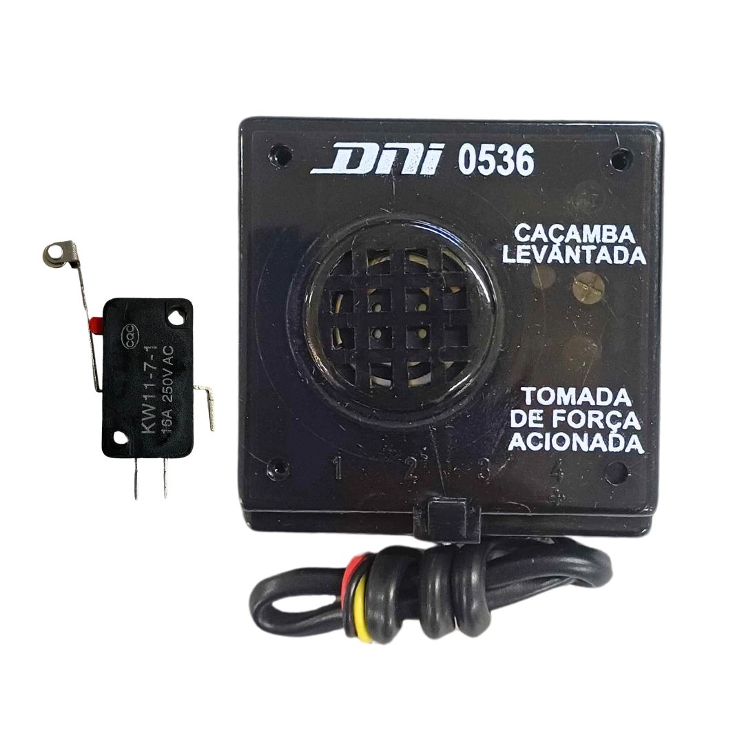 Alarme Sinalizador Sonoro Visual Caminhão Caçamba Basculante Alarme Sinalizador Sonoro Visual Caminhão Caçamba Basculante