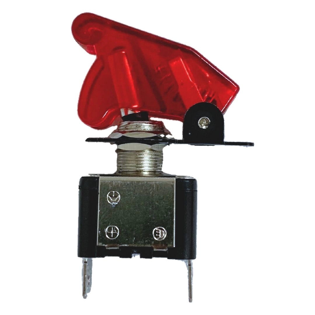 Chave Botão Liga Desliga 2 Posições 12v LED Vermelha 