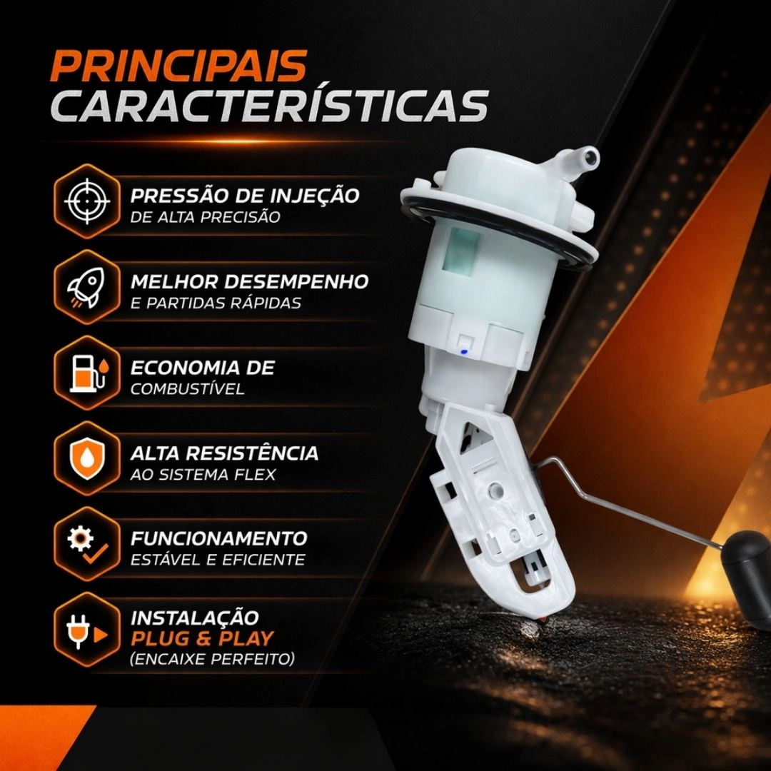 Bomba Combustível Para Honda CG 160 Cargo Fan Titan 2016 A 2024 90217580 Magnetron