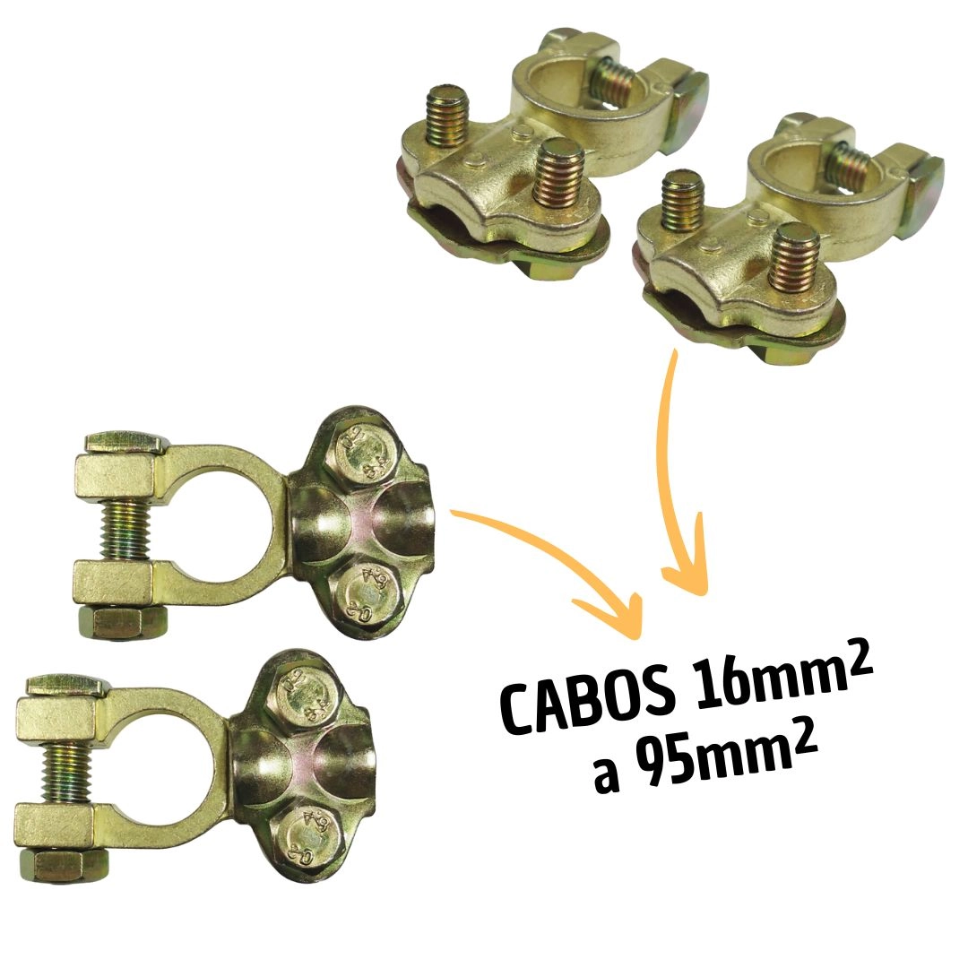 Par Terminal Bateria Universal Sapão Reforçado 16 a 95mm