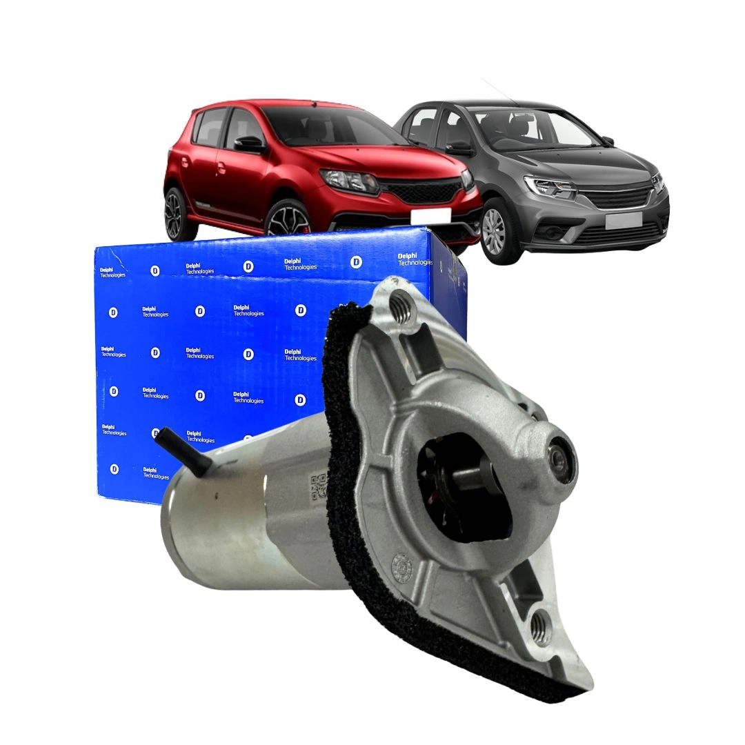Motor de Partida Arranque Para Renault Kwid Logan Sandero 1.0 3C Após 2022 Delco Remy Delphi 61023528P