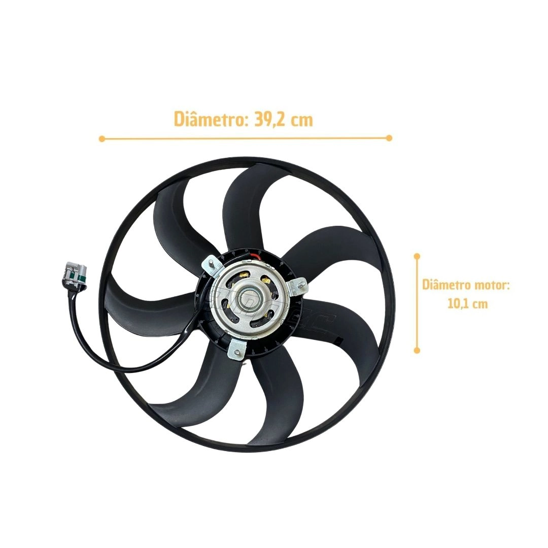 Ventoinha Radiador VW G5 Fox Gol Golf Polo Saveiro C/Ar 180w Ventoinha Radiador VW G5 Fox Gol Golf Polo Saveiro C/Ar 180w