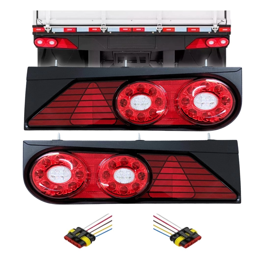 Kit Lanterna Traseira Randon Completa LED Modelo Após 2013 Kit Lanterna Traseira Randon Completa LED Modelo Após 2013