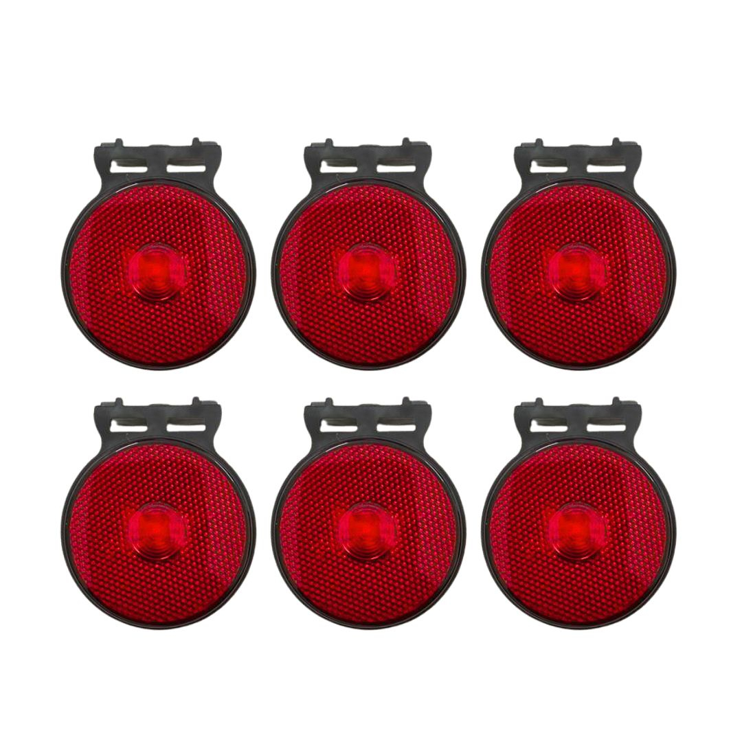 Kit 6 Lanterna Lateral Implemento P 65mm Com Suporte LED Vermelha Para Carreta Caminhão Trailer Reboque Kit 6 Lanterna Lateral Implemento P 65mm Com Suporte LED Vermelha Para Carreta Caminhão Trailer Reboque