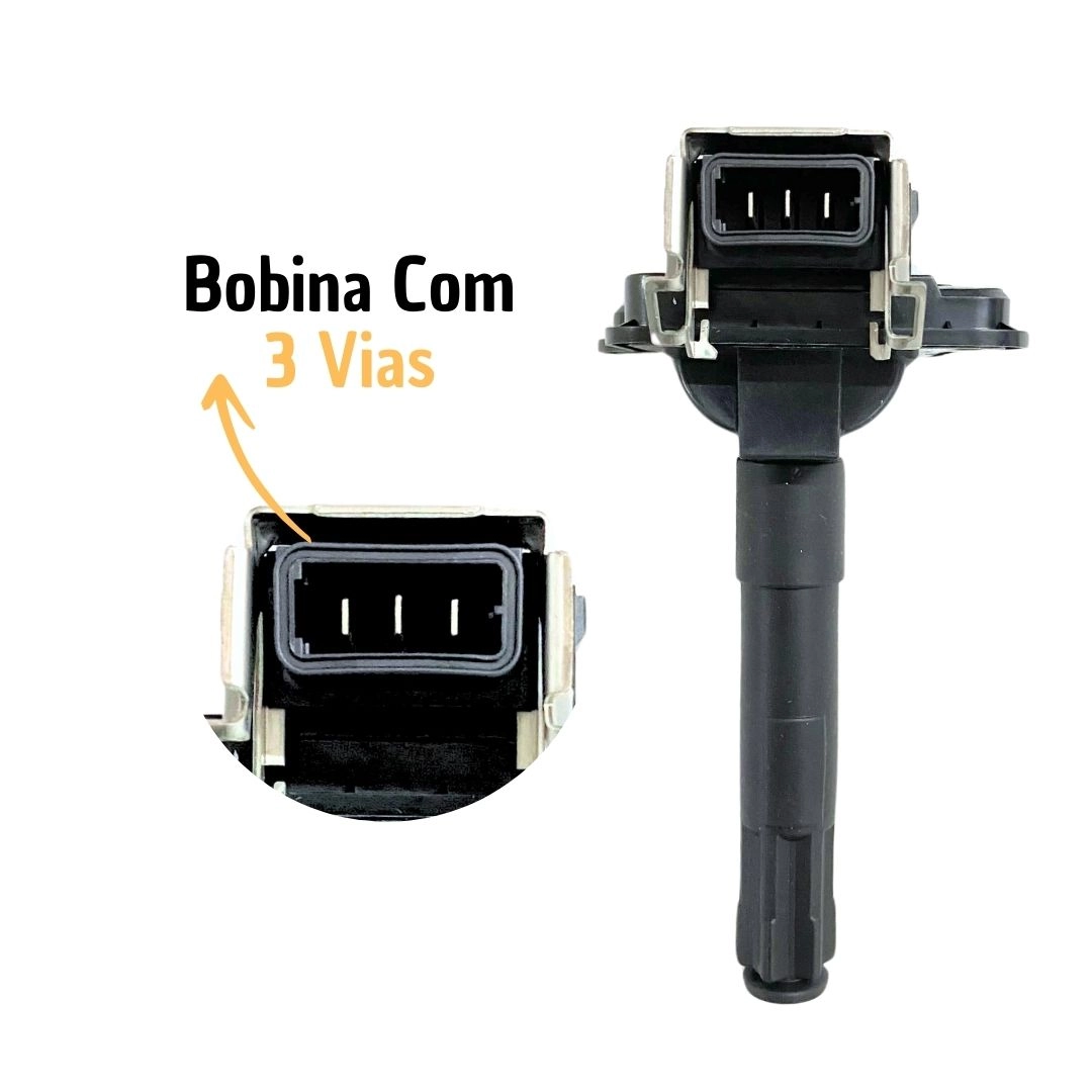 Bobina de Ignição Tipo Caneta 4 Vias Para Vw Golf Passat Passat Variant Audi A3 A4 Hella 058905101