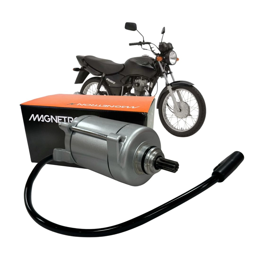 Motor de Arranque Partida 9 Dentes 12v Para Honda CG 125 Titan 2000 a 2004 Magnetron 31200KBB901 Motor de Arranque Partida 9 Dentes 12v Para Honda CG 125 Titan 2000 a 2004 Magnetron 31200KBB901