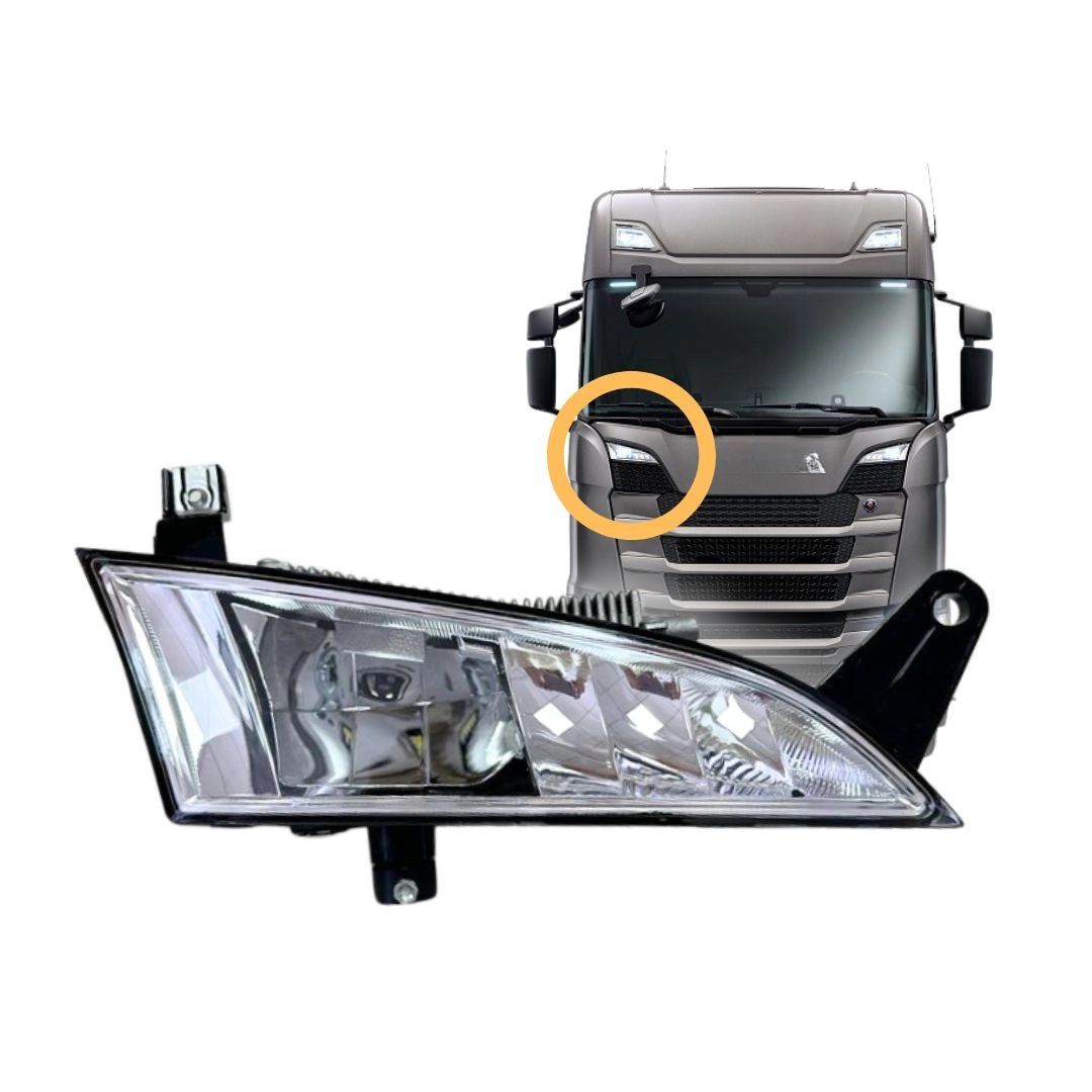 Farol Auxiliar Grade LED ParaScania S6 Ntg Direito