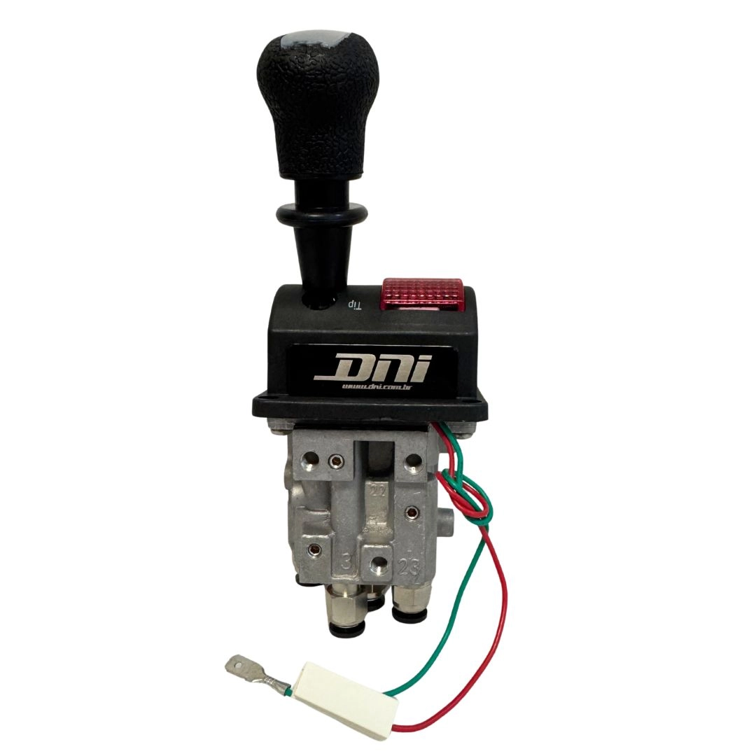 Chave Válvula Joystick Para Acionamento da Caçamba Basculante Bivolt 12v/24v Caminhão DNI7071