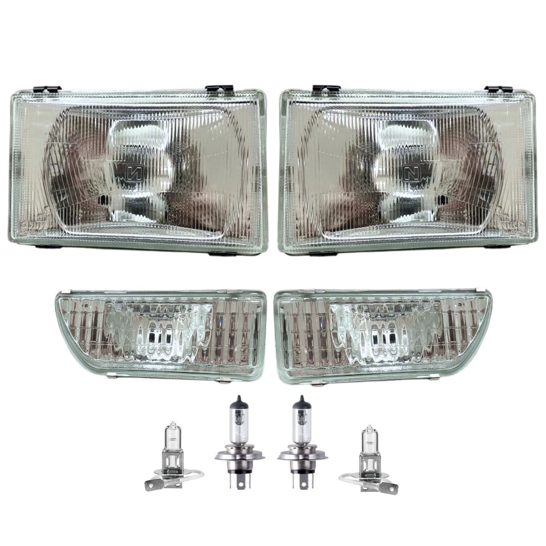 Kit Farol e Milha Para Gol Parati Quadrado 1987 a 1990 Vidro Kit Farol e Milha Para Gol Parati Quadrado 1987 a 1990 Vidro