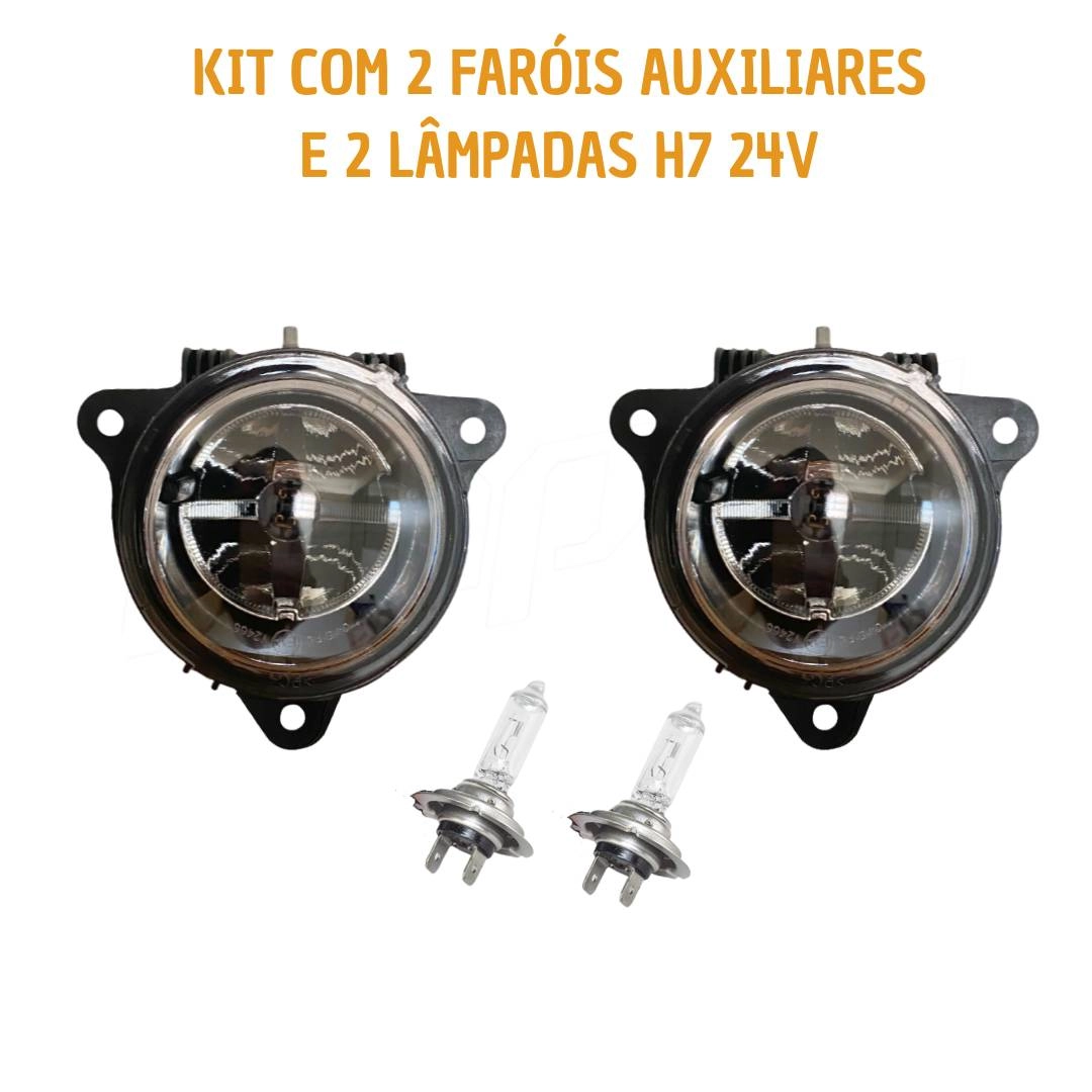 Kit Farol Auxiliar ParaMercedes Atego + Lâmpada H7 Kit Farol Auxiliar ParaMercedes Atego + Lâmpada H7