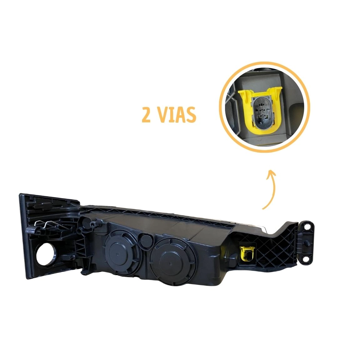 Farol Auxiliar Milha Foco Simples Para Volvo FH16 FM16 2015 a 2021 Lado Esquerdo Autolux 21221152