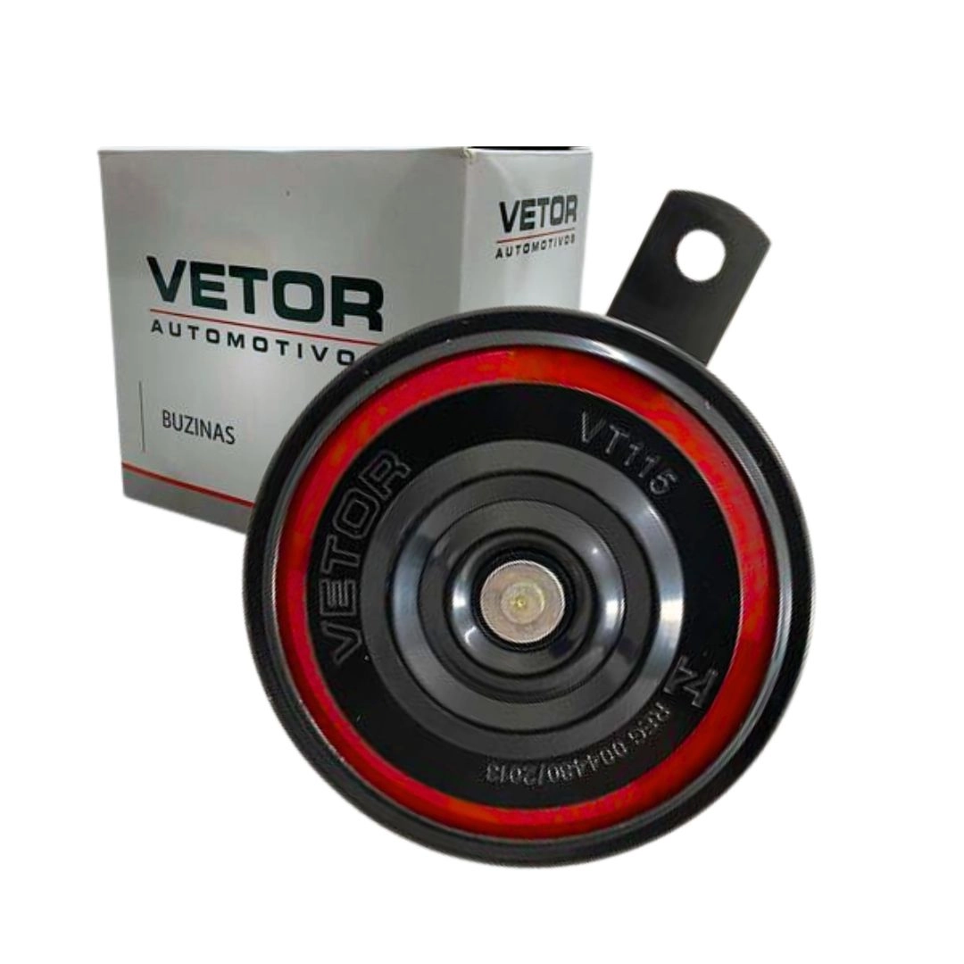 Buzina Bibi BI-BI Pequena Universal 92mm 12V Vetor Buzina Dupla Pequena Som Forte Buzina Bibi BI-BI Pequena Universal 92mm 12V Vetor Buzina Dupla Pequena Som Forte