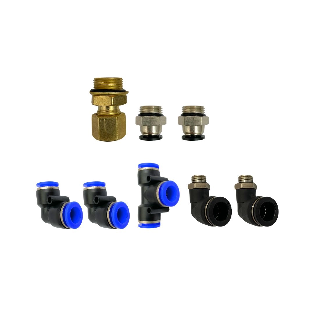 Kit Par Buzina Maritima 74cm Completo 24V Válvula + Conexões