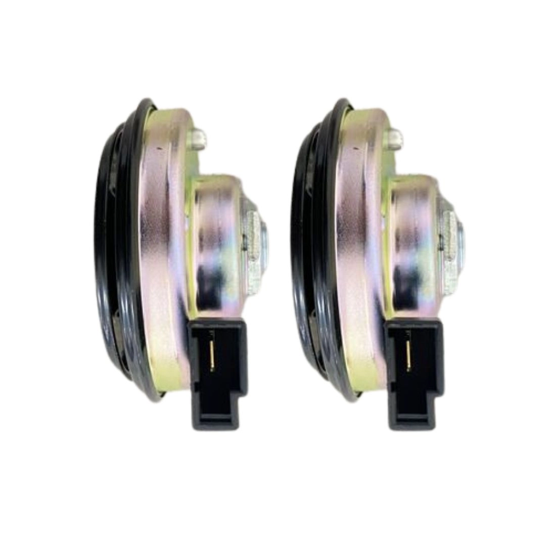 Par Buzina Toyota Hilux 72mm c/ Conector Original e Suporte Par Buzina Toyota Hilux 72mm c/ Conector Original e Suporte