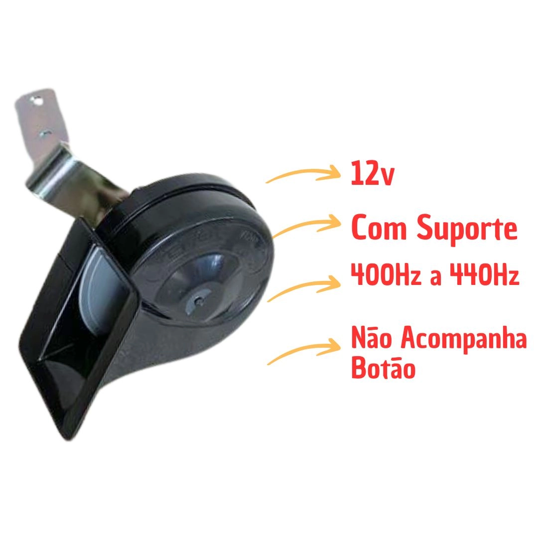 Buzina Caracol Específica 12v Para Volkswagen Gol Saveiro Após 2010 Voyage 2009 a 2013 Vetor VT203 Buzina Caracol Específica 12v Para Volkswagen Gol Saveiro Após 2010 Voyage 2009 a 2013 Vetor VT203