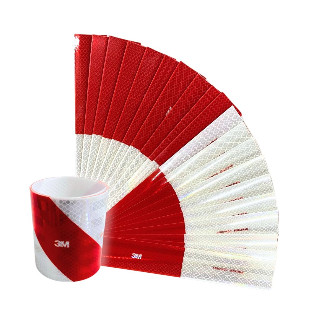 Kit 25 Faixas Refletivas Lateral e Parachoque 3M Original