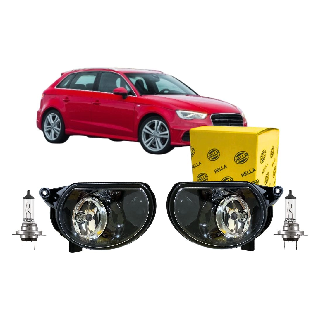 Par Farol Auxiliar Neblina Para Audi A3 2003 a 2012 Par Farol Auxiliar Neblina Para Audi A3 2003 a 2012