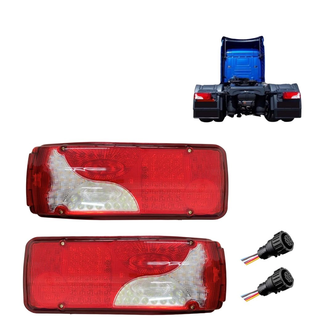 Kit Lanterna Botinha ParaScania S4 S5 Led + Chicotes Kit Lanterna Botinha ParaScania S4 S5 Led + Chicotes