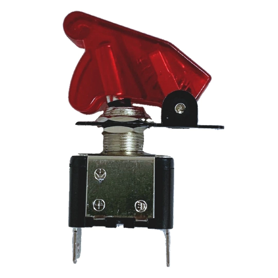 Kit 2 Chave Botão Liga Desliga 2 Posições 12v Vermelha LED