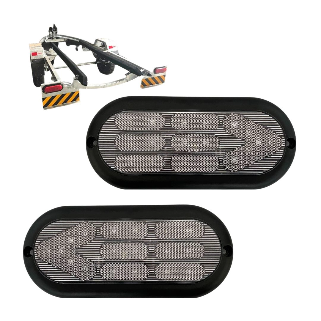 Par Lanterna Traseira Carretinha Universal 18 Leds Cristal Par Lanterna Traseira Carretinha Universal 18 Leds Cristal