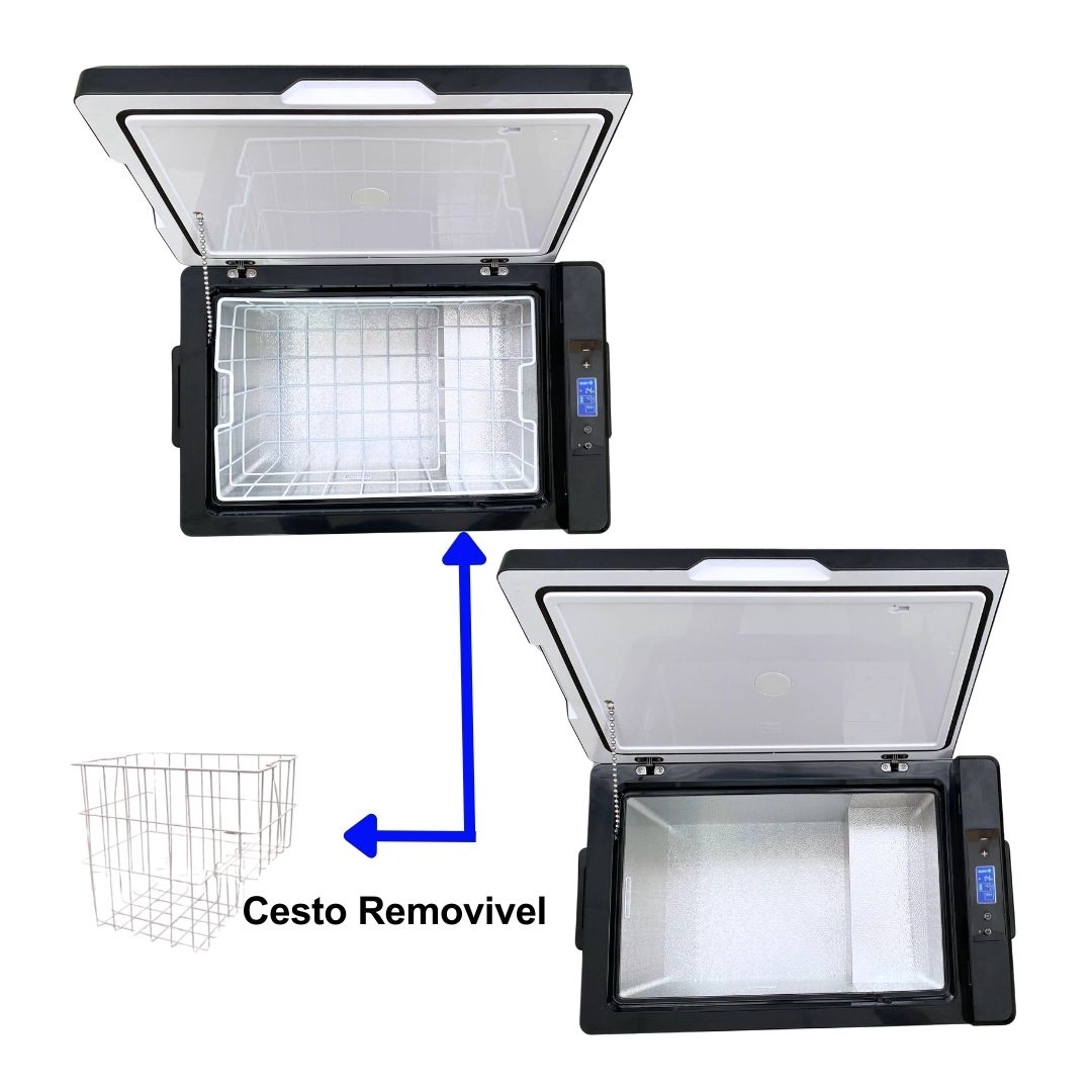 Geladeira 40 Litros 12V/24V 110v/220v Caminhão Ônibus Van
