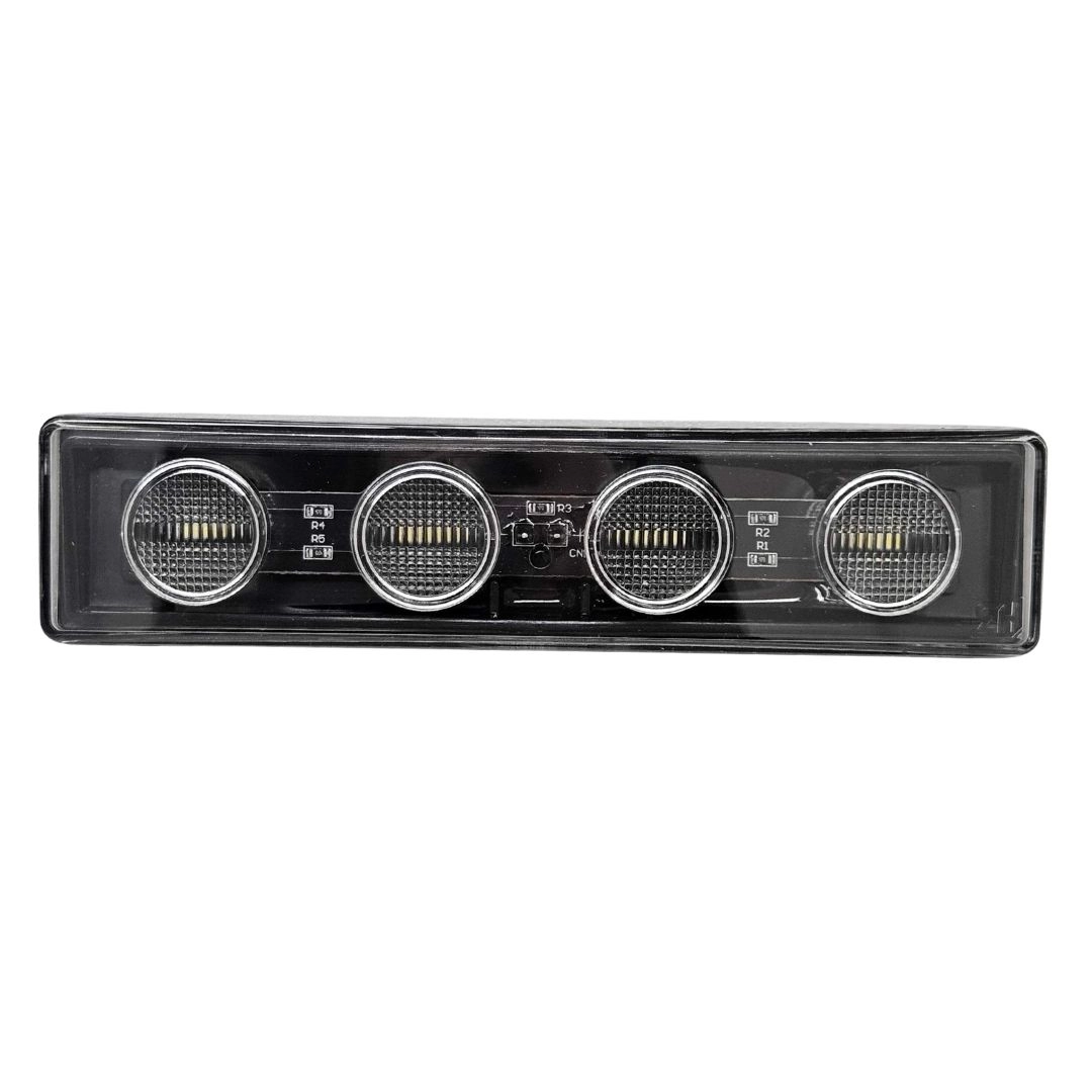 Lanterna Tapa Sol Delimitadora LED Bivolt 4 LED'S Branco Para Caminhão Scania Série 4 Série 5 S4 S5 PGR 1798980 2035104