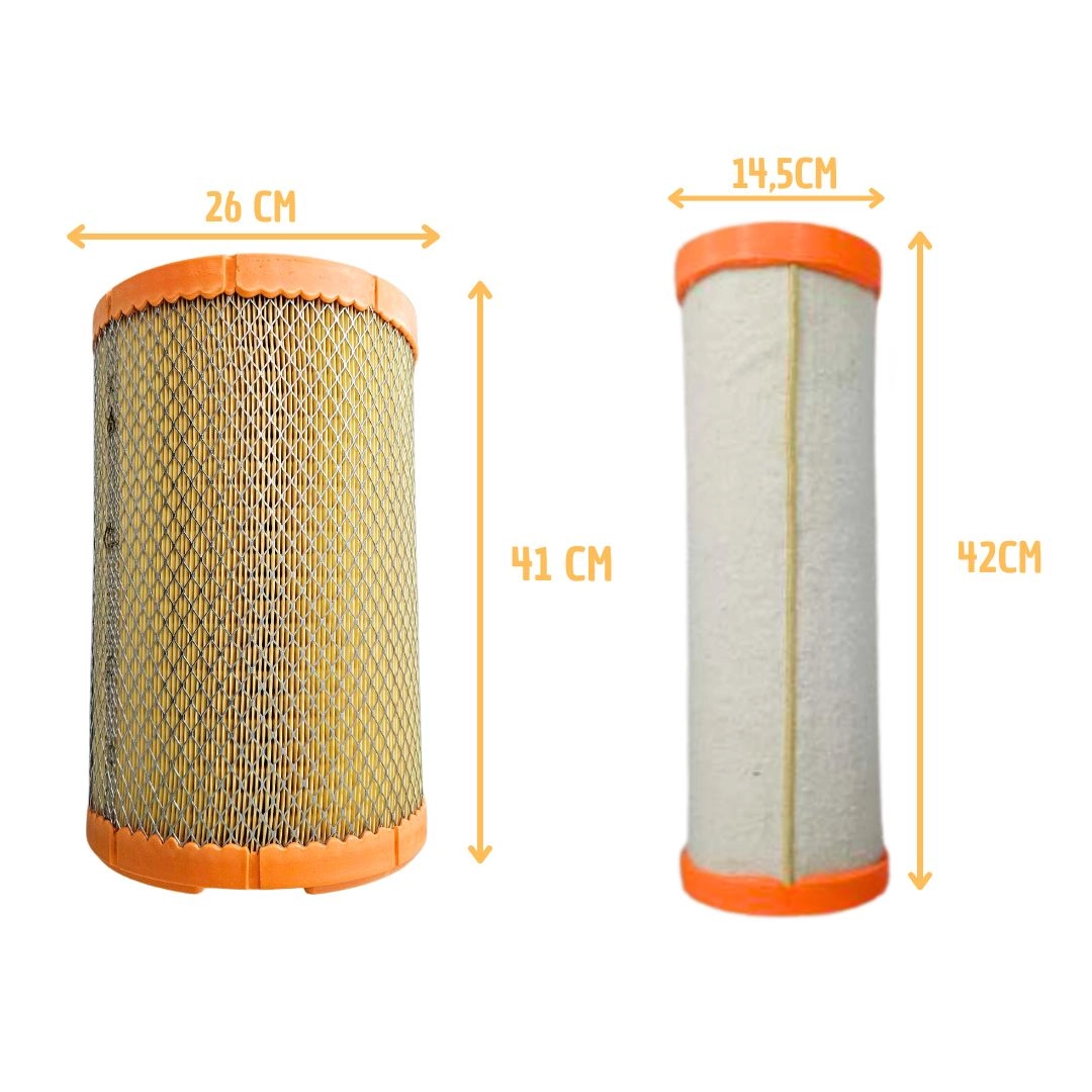 Kit Filtro Ar Motor Para Ford Cargo 1422 1617 1622 2422 3224