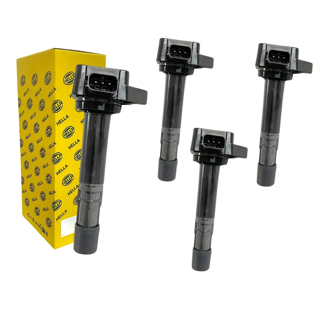 Kit 4 Bobina Ignição Para Honda Civic 1.7 2001 a 2006 Hella