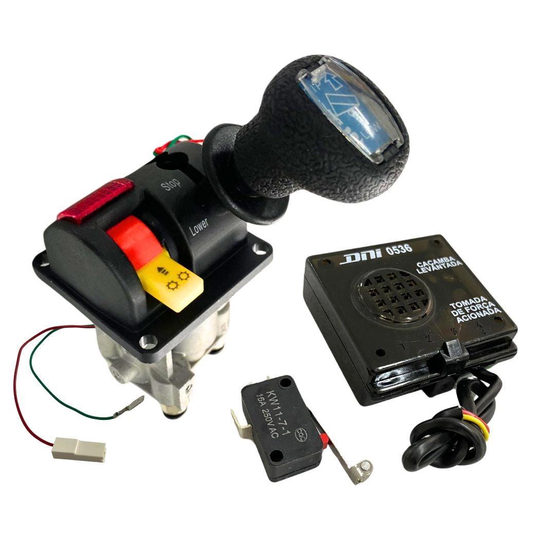 Kit Alarme Valvula Joystick para Caminhão Caçamba Basculante Kit Alarme Valvula Joystick para Caminhão Caçamba Basculante