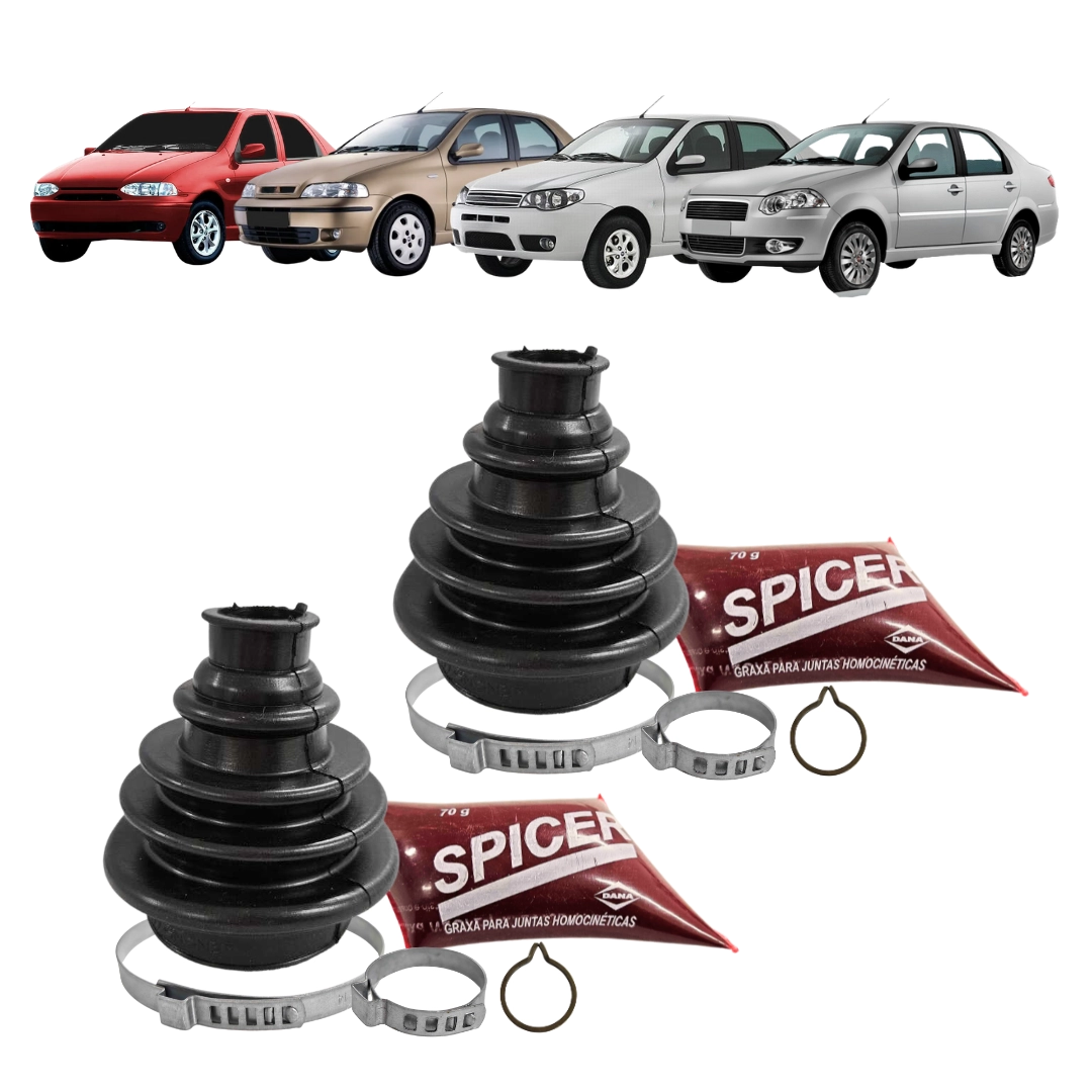 Par Kit Reparo Coifa Homocinetica Para Siena 98 a 16 Roda Par Kit Reparo Coifa Homocinetica Para Siena 98 a 16 Roda