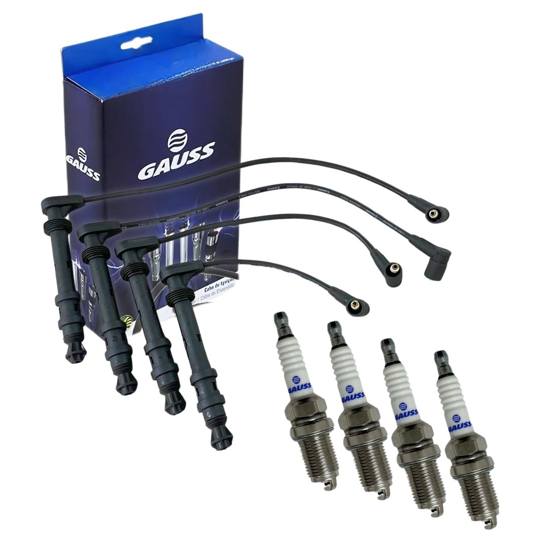 Conjunto Cabo E Vela De Ignição Para Doblo 1.6 2001 a 2003