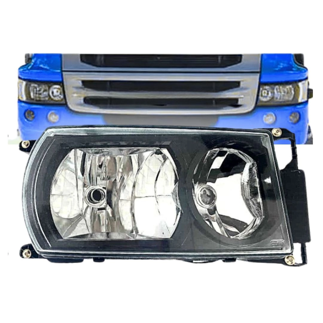 Farol Principal Dianteiro Para Scania Série 5 P G R Máscara Negra Lado Direito Nino F356MN Farol Principal Dianteiro Para Scania Série 5 P G R Máscara Negra Lado Direito Nino F356MN