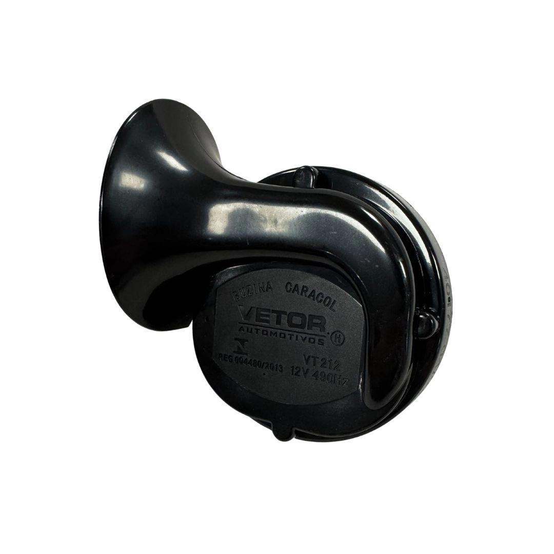 Buzina Caracol Dupla 12v Universal Carro Som Grave Agudo 1 Terminal GB1053