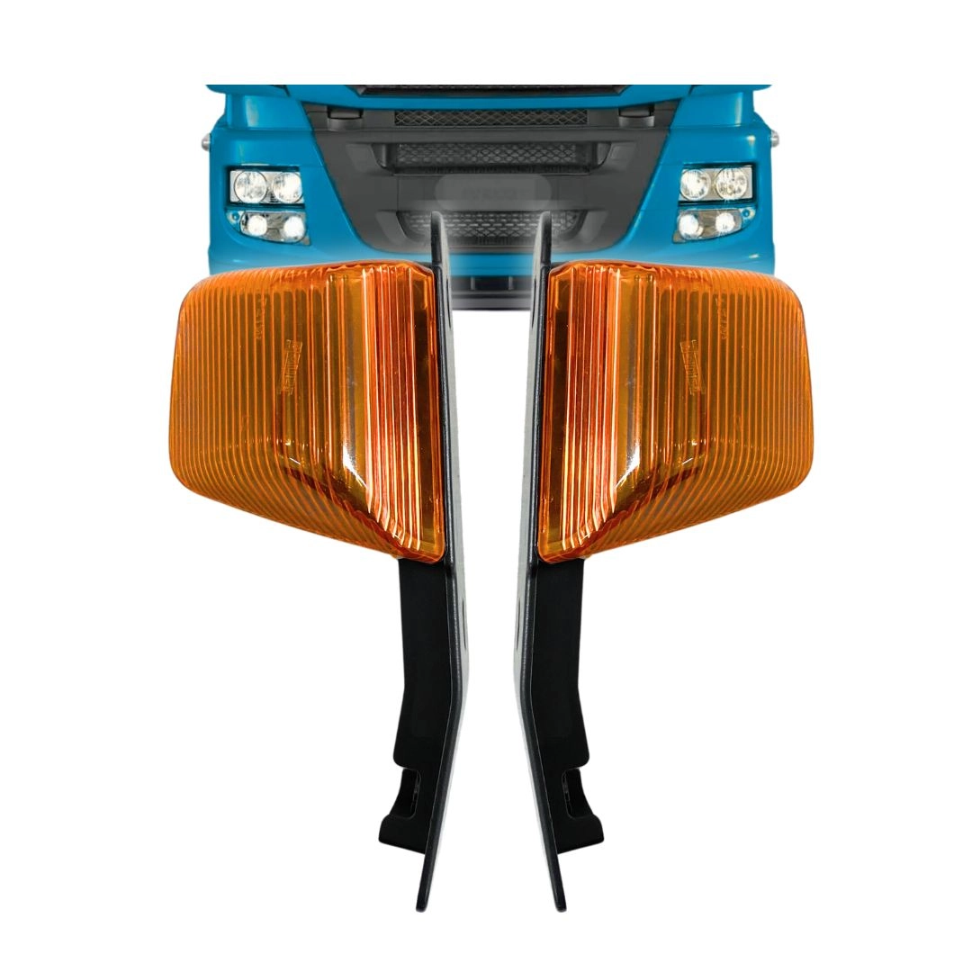 Par Lanterna Pisca Seta Para Iveco Stralis 06 Laranja
