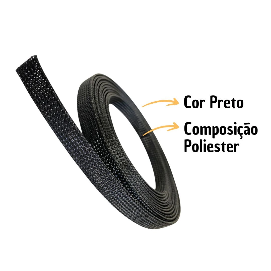 Malha Nautica Expansiva 12mm 5 metros Anti Chama DNI 5055 Malha Nautica Expansiva 12mm 5 metros Anti Chama DNI 5055