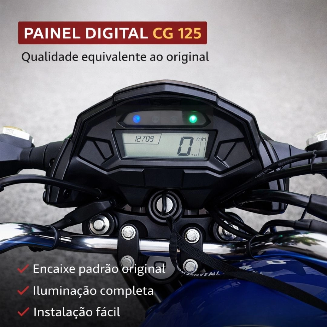 Painel Digital Velocímetro Para Honda CG Start Fan Cargo 160 2016 a 2024 2016 a 2017 90290920 Magnetron Painel Digital Velocímetro Para Honda CG Start Fan Cargo 160 2016 a 2024 2016 a 2017 90290920 Magnetron