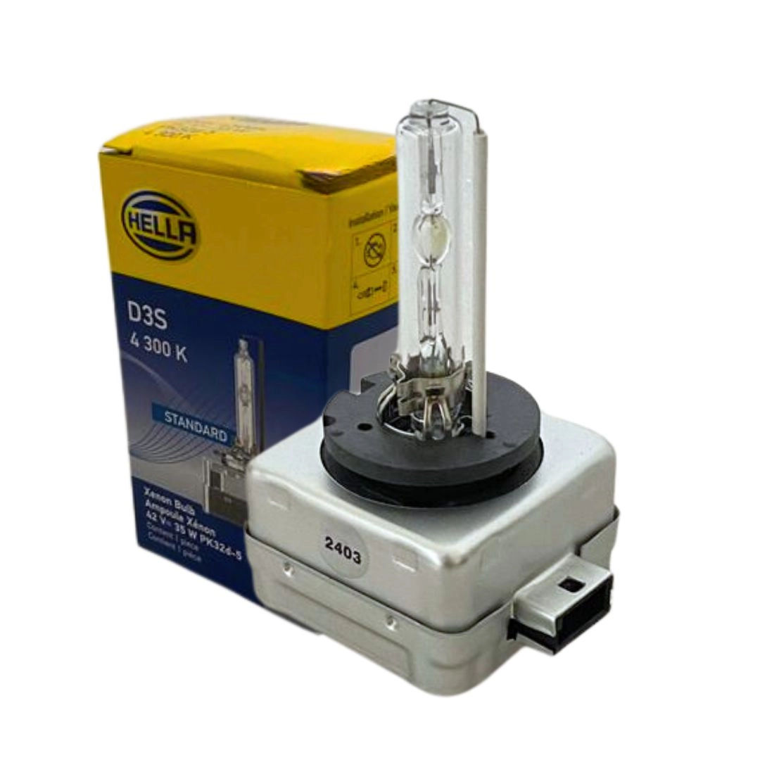 Lâmpada Xenon D3S 4300k 12V 24V Bivolt 35W Original Hella Lâmpada Xenon D3S 4300k 12V 24V Bivolt 35W Original Hella