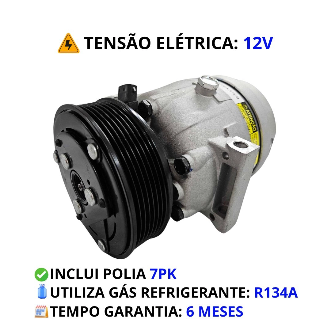 Compressor Ar Condicionado Para Renault Master 2.5 2008 a 2012 7PK Delphi CS20288 