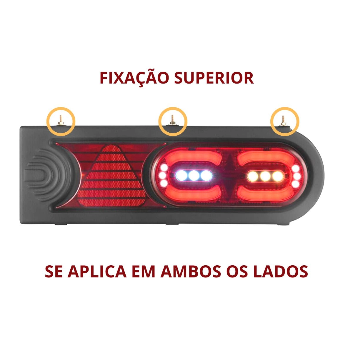 KIT Lanterna Traseira Caminhão Carreta Randon Modulo 24v LED KIT Lanterna Traseira Caminhão Carreta Randon Modulo 24v LED