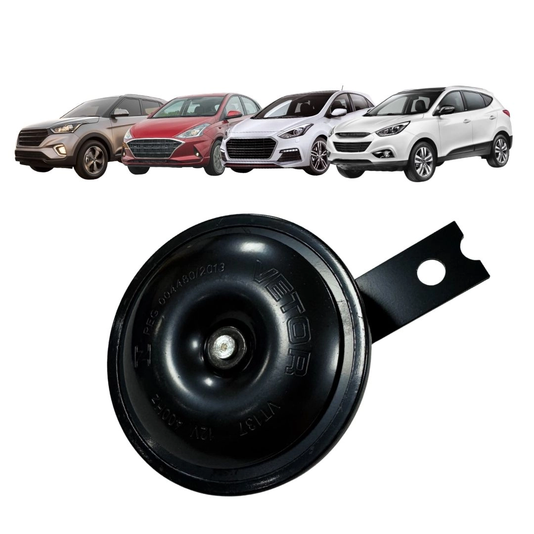 Buzina Bi-BI Bibi Paquerinha 12v 2 Vias Para Hyundai HB20 I30 IX35 Creta Vetor 28R000386