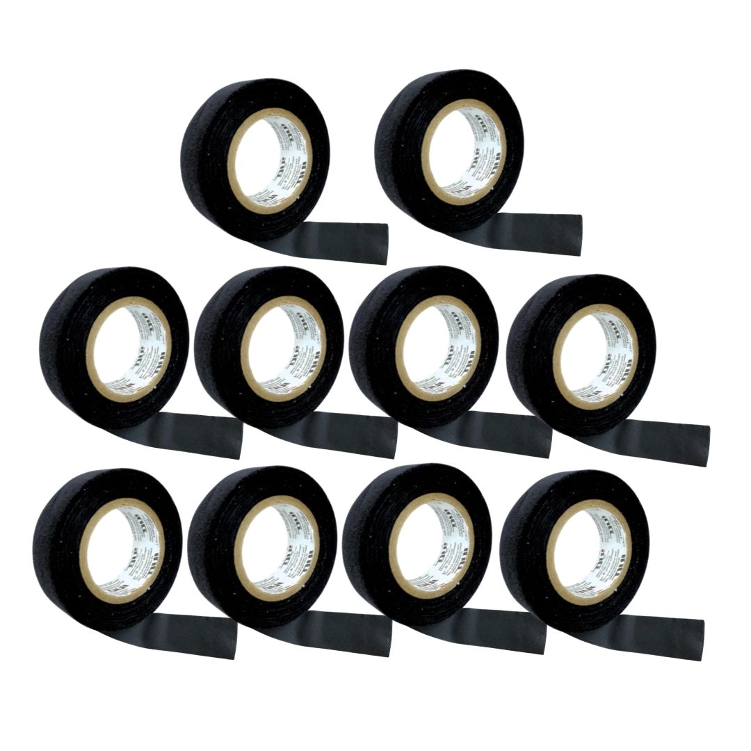 Kit 10 Fita Isolante Tecido 10m Chicote Elétrico Autocolante