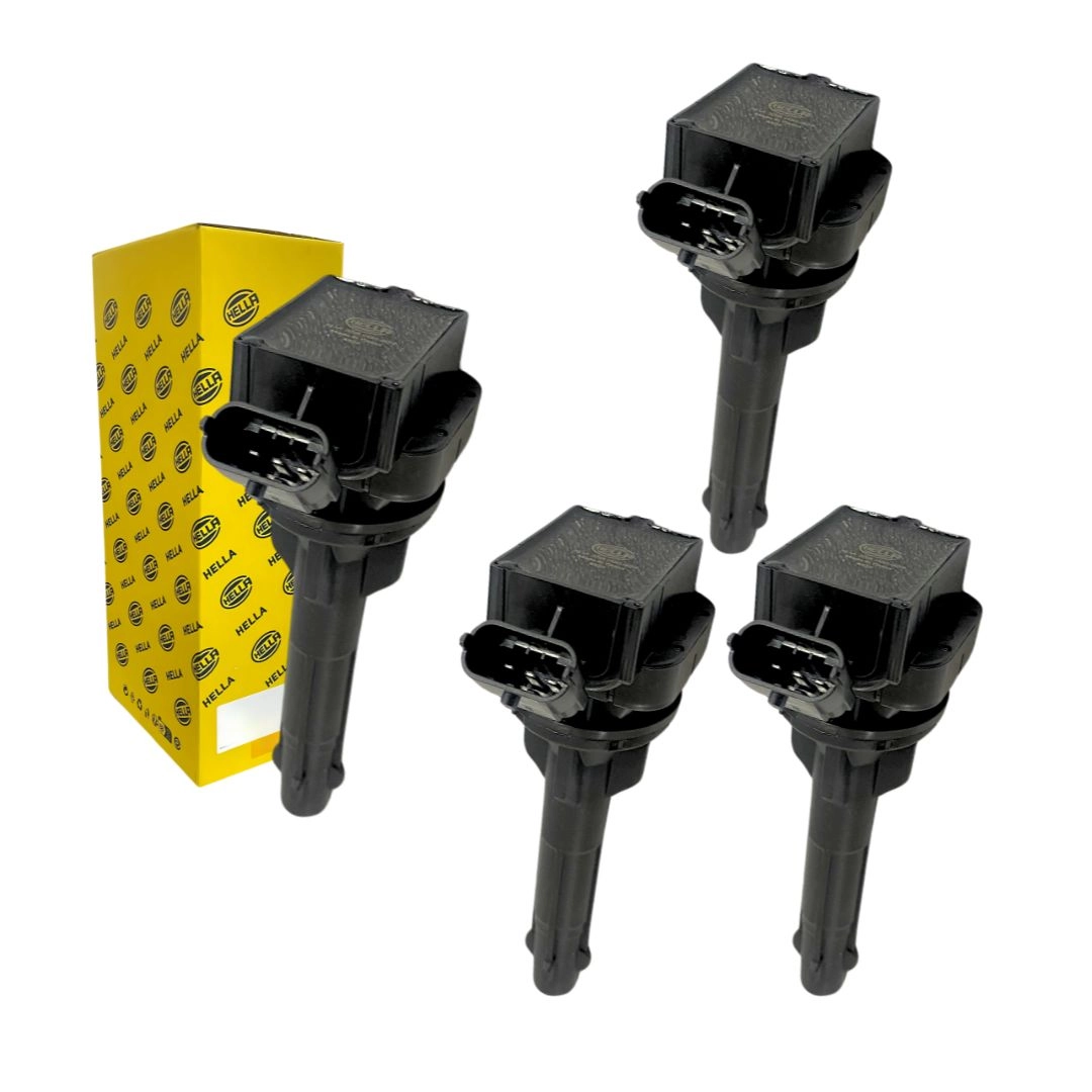 Kit 4 Bobina Ignição Para Corolla 1.6 1.8 16V HBI4220 Hella