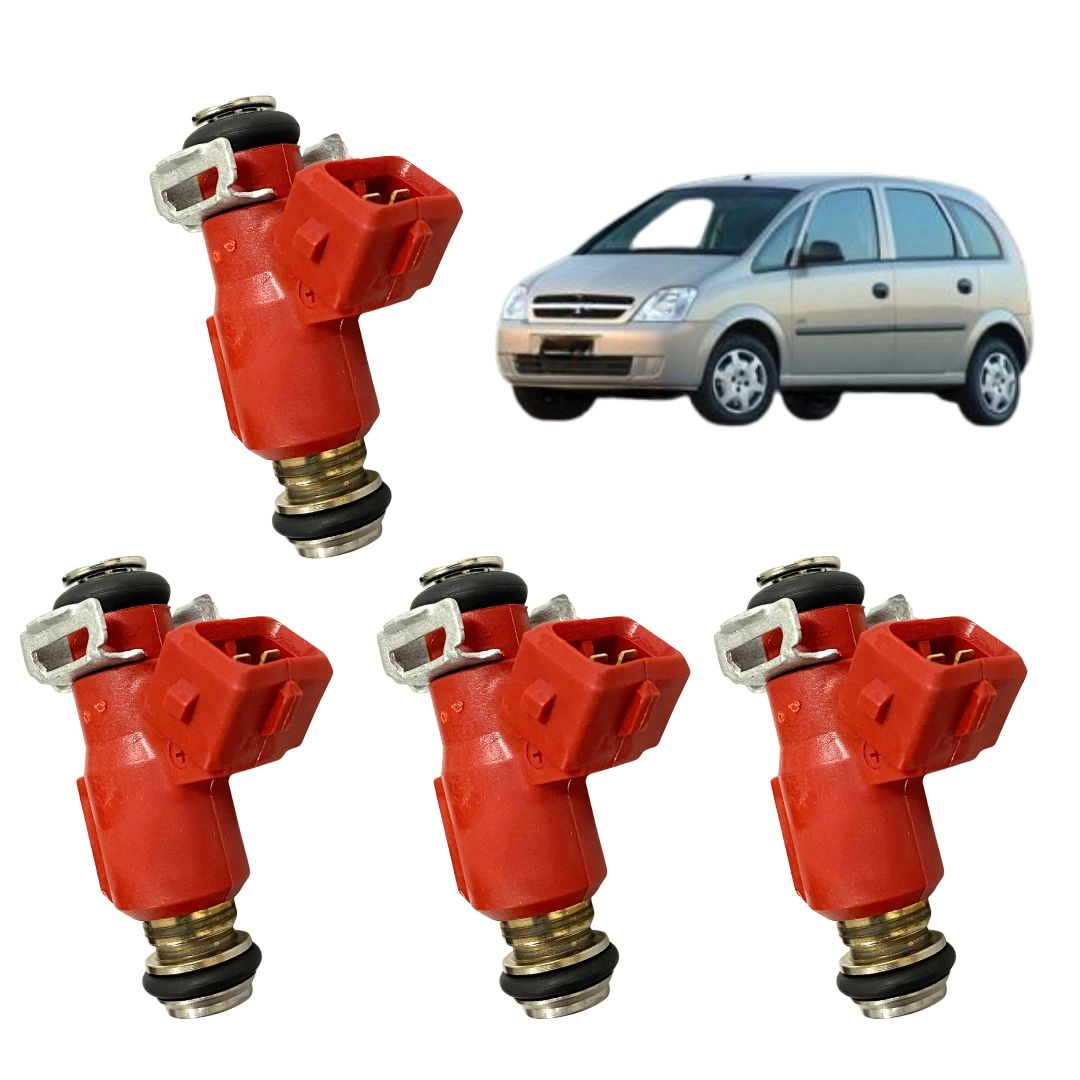 Kit 4 Bico Injetor Combustível Para Meriva 1.4 2008 a 2012